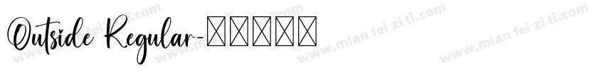 Outside Regular字体转换